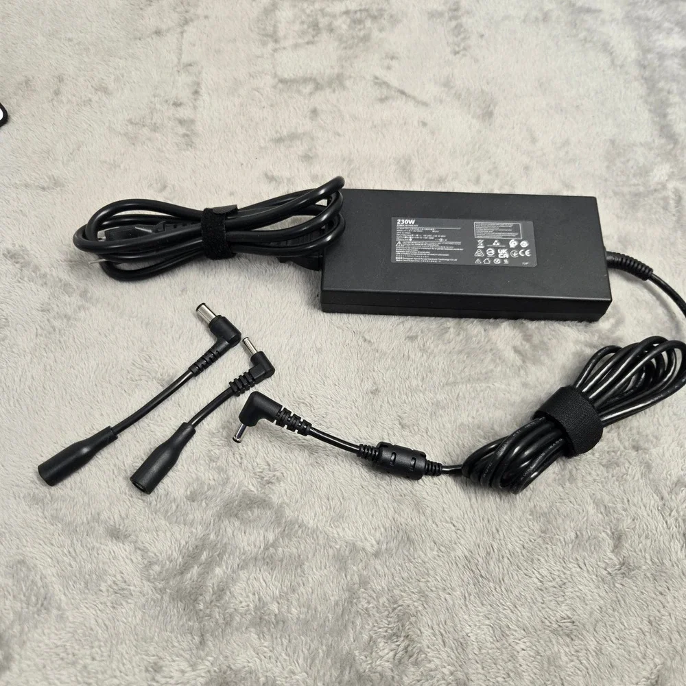 230W AC Adapter Power Supply 19.5V 11.8A SL195923 with Connector Tips Black